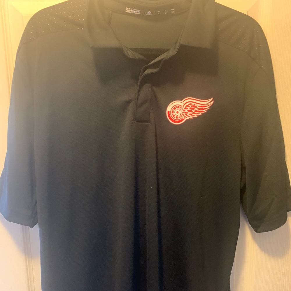 Size Large Detroit Red Wings Adidas Polo